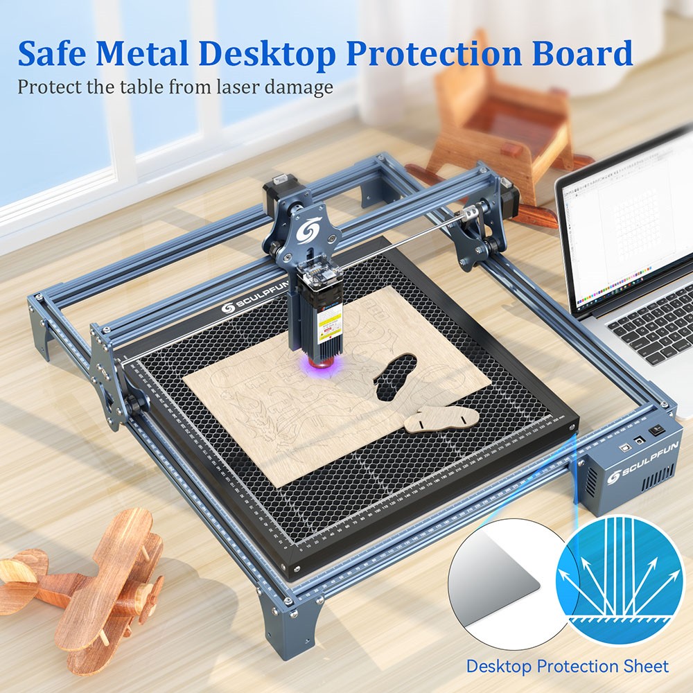 SCULPFUN 400x400mm Honeycomb Working Table for CO2/Diode Laser Engraver Cutting Machine