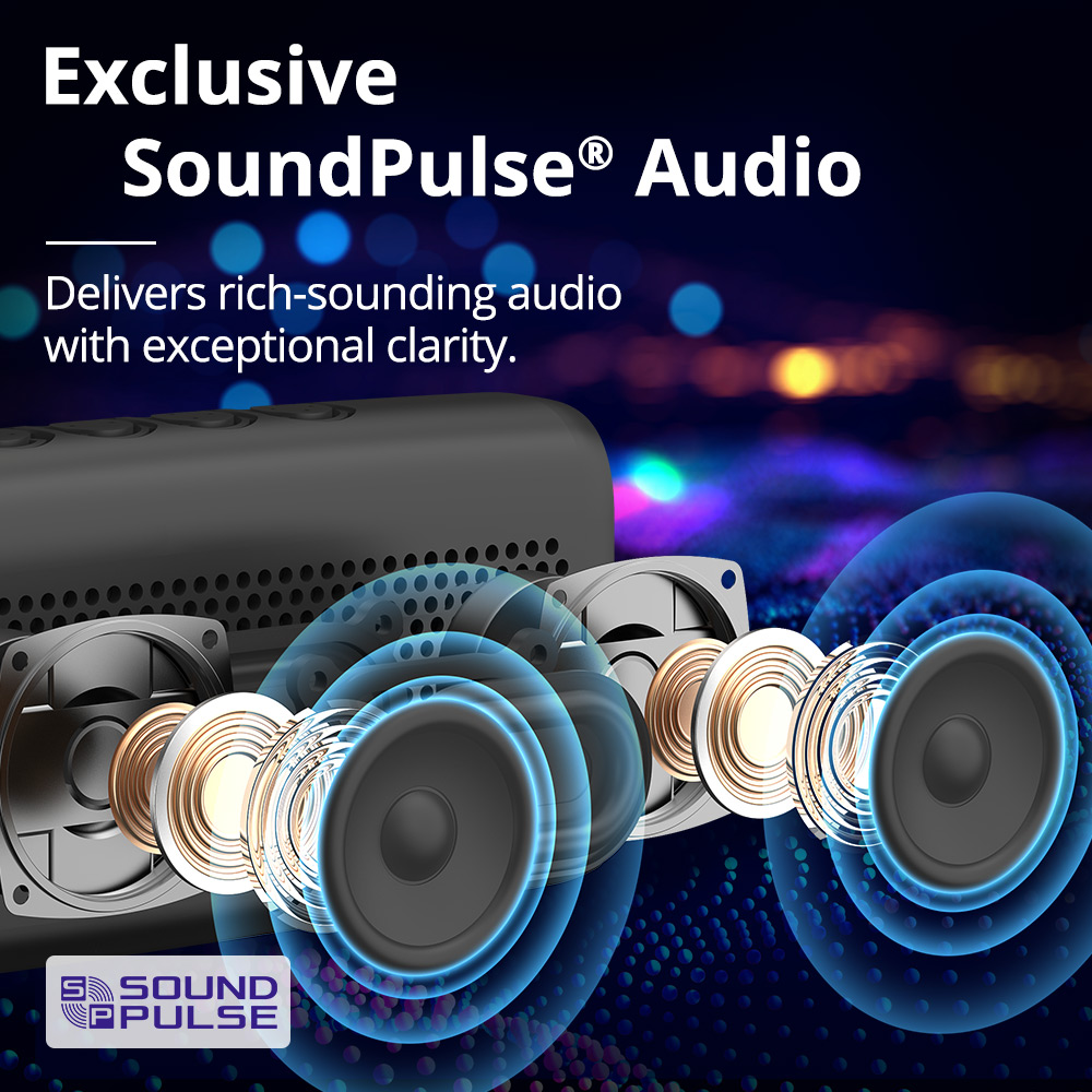 Refurbished Tronsmart Trip Portable Bluetooth 5.0 Speaker with 10W  IPX6 Waterproof black