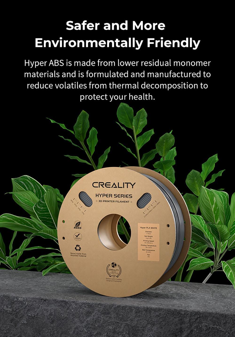 Creality Hyper Series ABS Filament 1.75mm 1kg - White