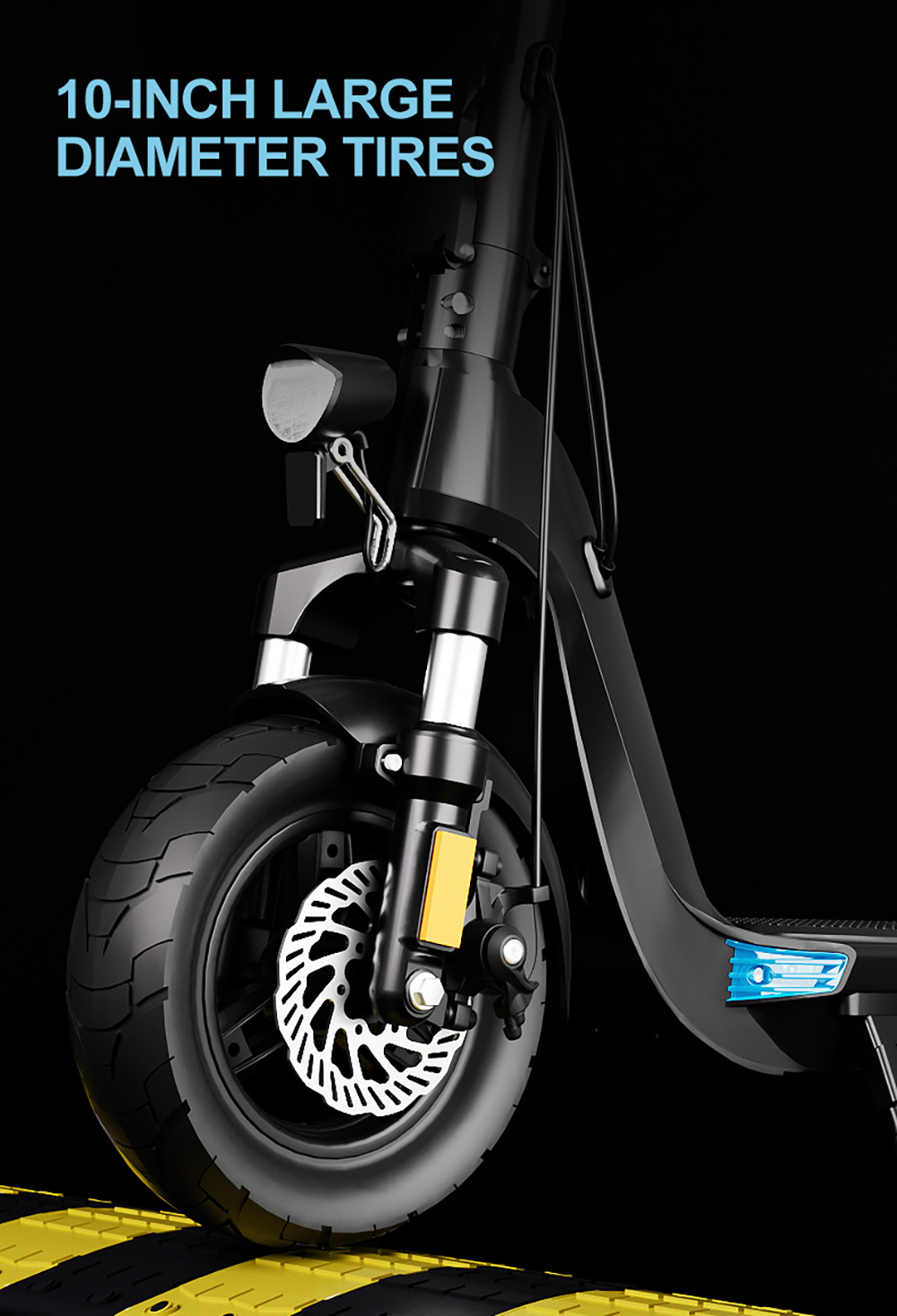JOYOR C10 Electric Scooter, 500W Motor, 48V 10.4Ah Battery, 10 Inch Tire, 45km/h Max Speed, 30-50km Range, 120kg Max Load, Front and Rear Disc Brake