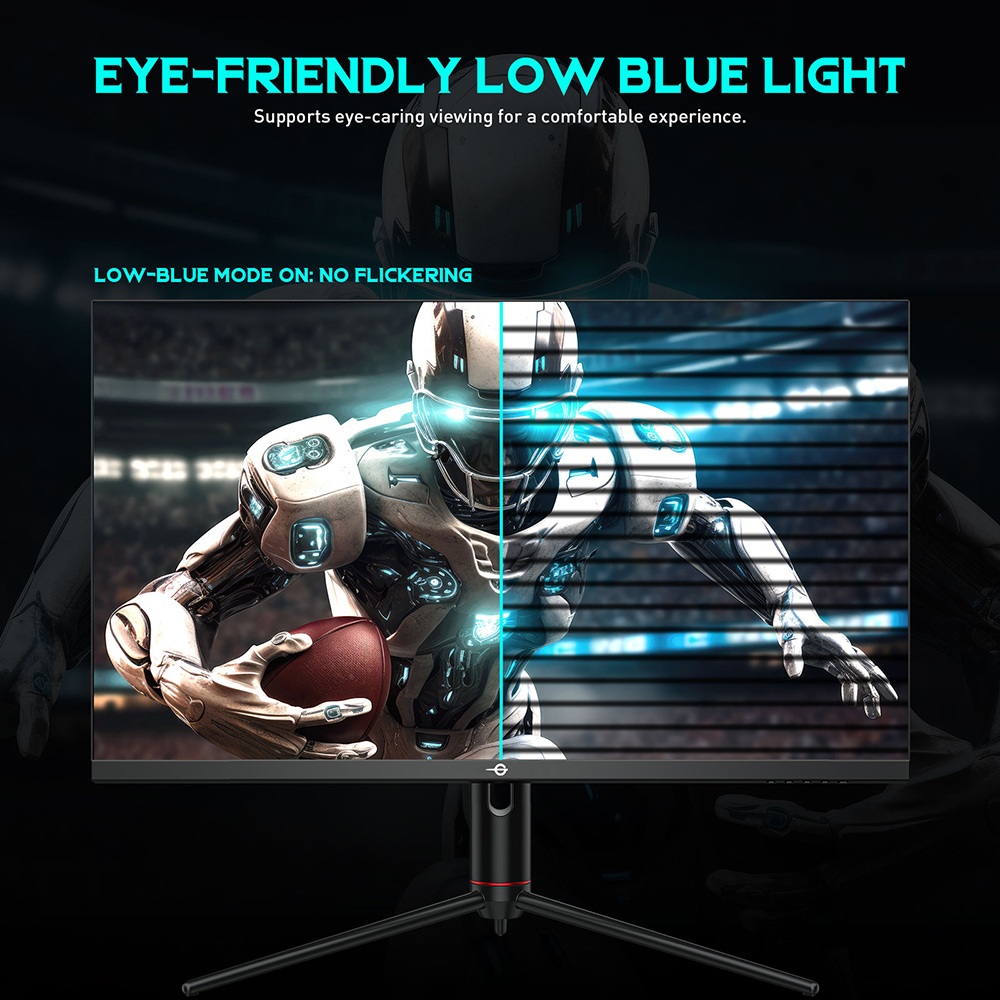 TITAN ARMY P32A2S2 Gaming Monitor, 2560 x 1440 QHD FAST IPS Panel, 240Hz Refresh Rate, HDR400, 1ms GTG, GamePlus Mode, Adaptive Sync, PIP/PBP Split Screen, 2*HDMI 2.1 2*DP 1.4, E-Sport Backlights, Adjustable Stand