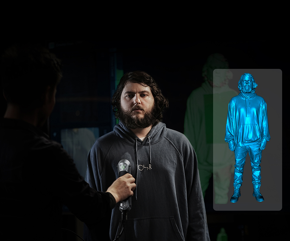 Creality Raptor 3D Scanner, Hybrid Blue Laser NIR, 60fps Scanning Speed, Objects Between 5-2000mm, 24-bit Full-Color Scan, 0.02mm Accuracy, Anti-shaking