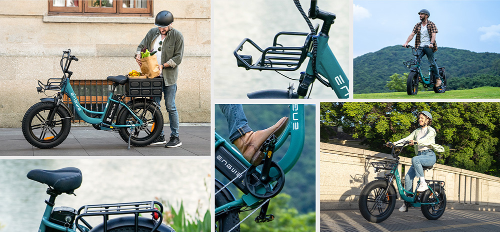 ENGWE L20 BOOST Electric Bike, 250W Motor, 48V 13AH Battery, 20*4-inch Fat Tires, 25km/h Max Speed, 126km Max Range, Torque Sensor, Shimano 7-Speed, Front Fork Suspension, Mechanical Disc Brakes
