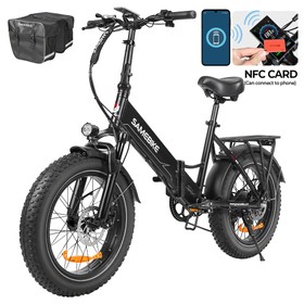 SAMEBIKE LOTDM200-II-FT Folding Electric Bike Black