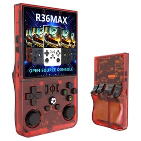 R36 Max Handheld Game Console 64GB Red