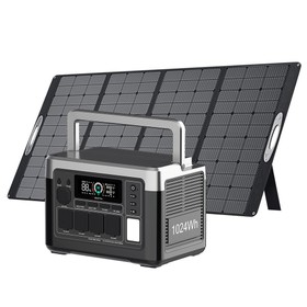 OUKITEL P1000 PLUS Portable Power Station 1024Wh + PV400 Solar Panel