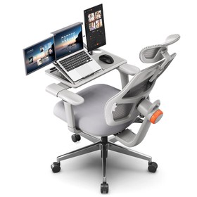 NEWTRAL MAGICH003 Ergonomic Office Chair with Desktop Gray