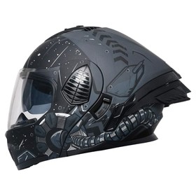 Full Face Flip up Dual Visor Helmet XL