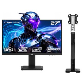 TITAN ARMY P2712V 27 inch Gaming Monitor with T300 Pro Arm