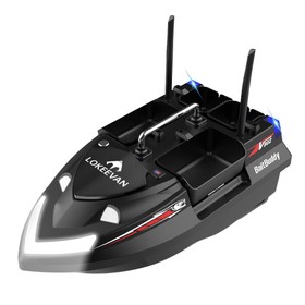 LOKEEVAN V802 Pro GPS RC Fishing Bait Boat Black