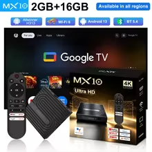 MX10 K4 Smart TV Box, Android 14 TV Box with Allwinner H313, 2GB RAM 8GB ROM, 8K HDR Ultra HD, 2.4G/5G Dual-Band WiFi, BT 5.0, Voice Remote Control, Streaming Media Player for Home Theater