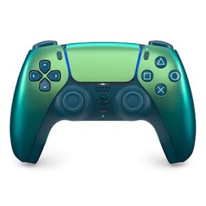 PlayStation DualSense Wireless Controller - Chroma Teal | For PS5, PC, Mac & Mobile | Haptic Feedback, Adaptive Triggers, Built-in Mic