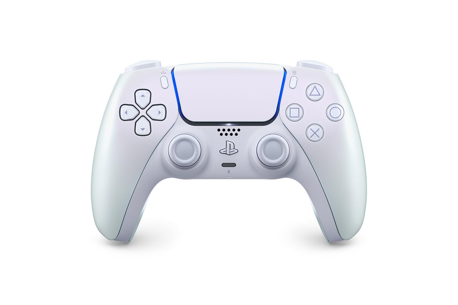 PlayStation DualSense Wireless Controller - Chroma Pearl | For PS5, PC, Mac & Mobile | Haptic Feedback, Adaptive Triggers, Built-in Mic