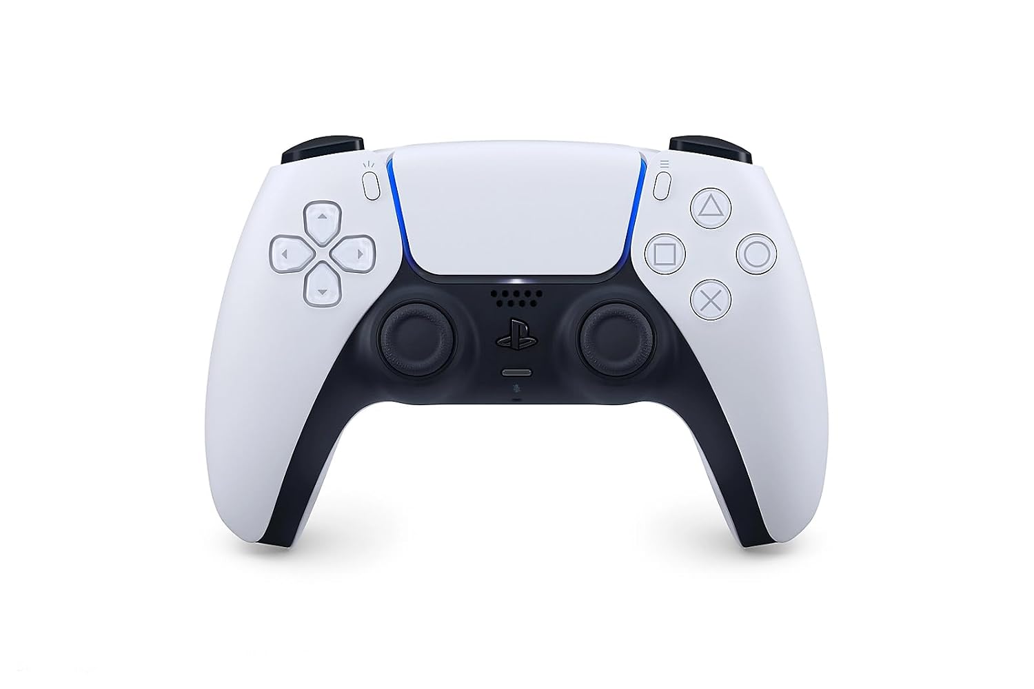 PlayStation DualSense Wireless Controller - White | For PS5, PC, Mac & Mobile | Haptic Feedback, Adaptive Triggers, Built-in Mic